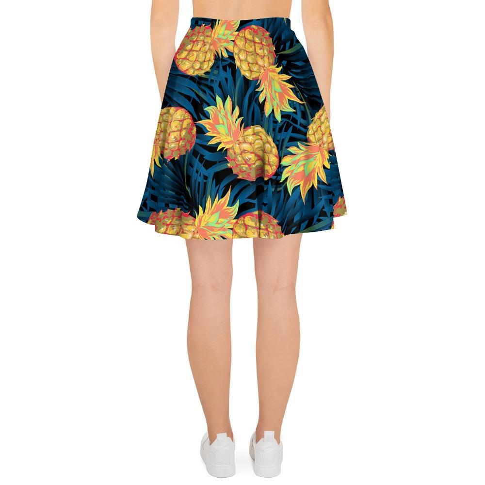 Golden Pineapple Edm Hawaiian Print Women's Skirt-grizzshop