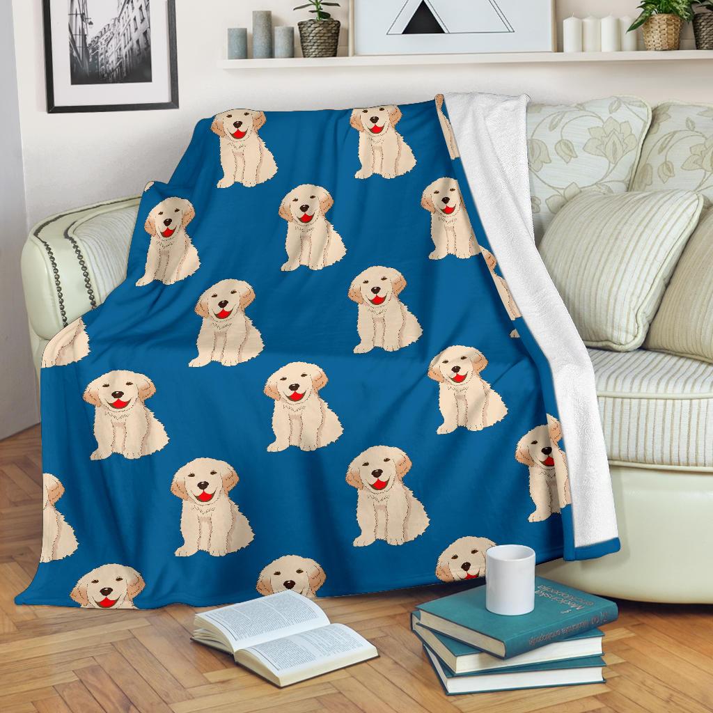 Golden Retriever Print Pattern Blanket-grizzshop