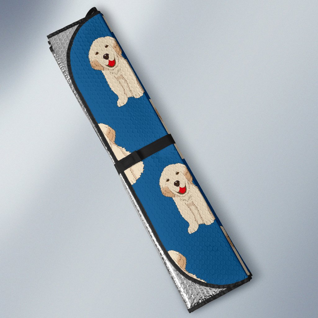 Golden Retriever Print Pattern Car Sun Shade-grizzshop