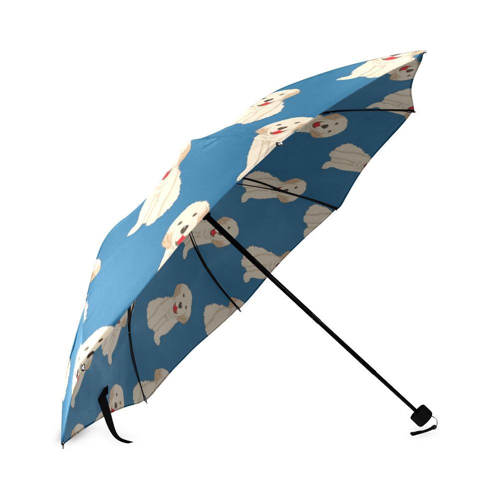 Golden Retriever Print Pattern Foldable Umbrella-grizzshop