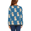 Golden Retriever Print Pattern Women's Sweatshirt-grizzshop