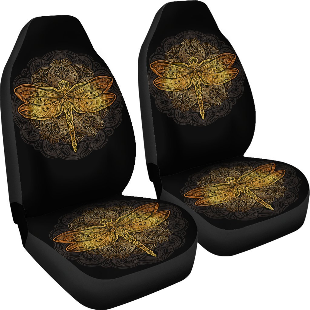 Golden Dragonfly Car Seat Covers-grizzshop