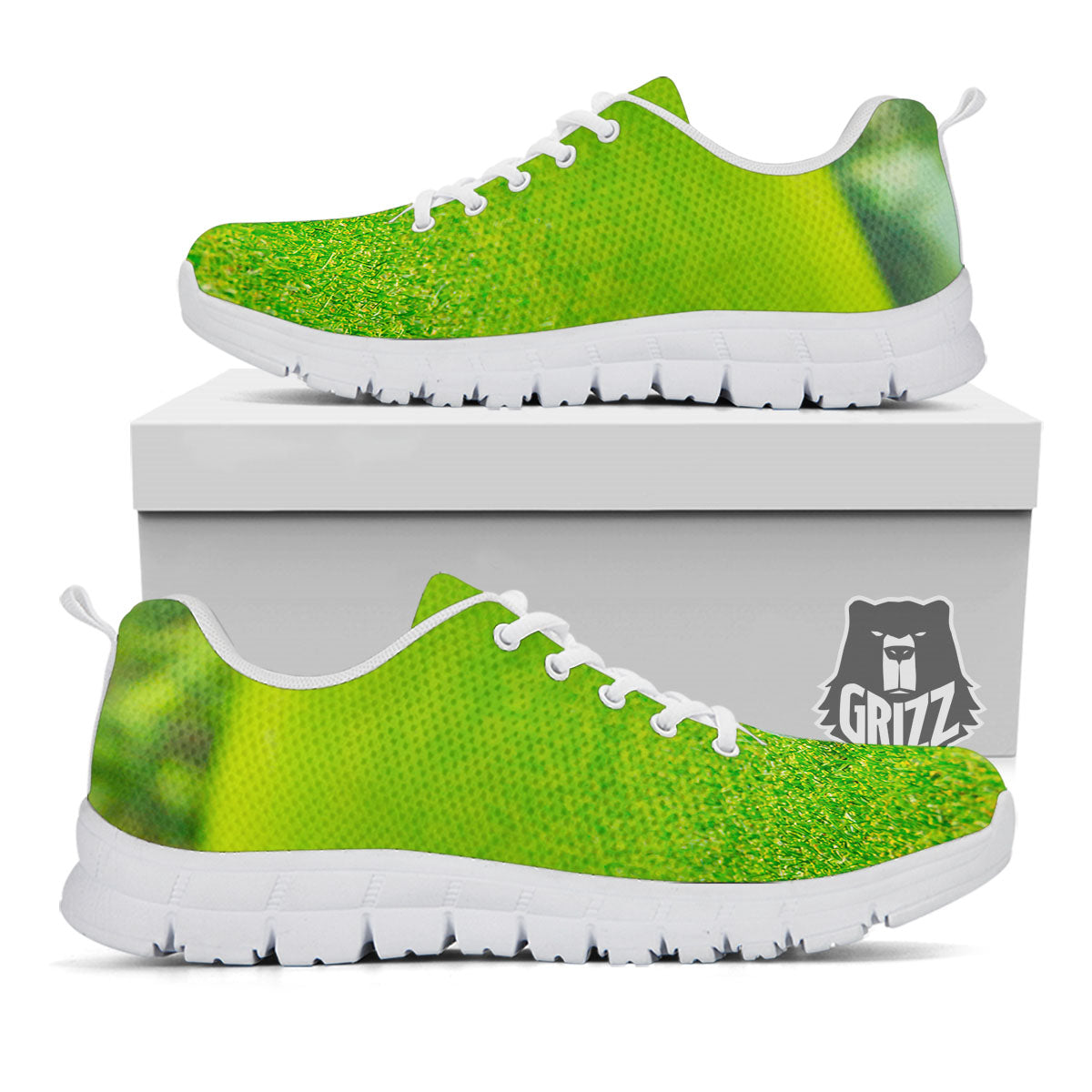 Golf Area Print White Sneaker-grizzshop