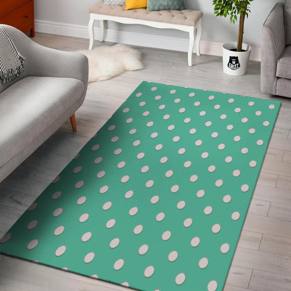 Golf Ball Print Pattern Floor Mat-grizzshop