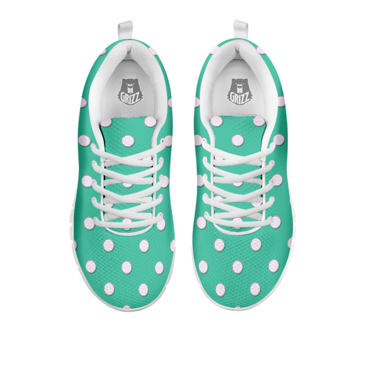Golf Ball Print Pattern White Sneaker-grizzshop