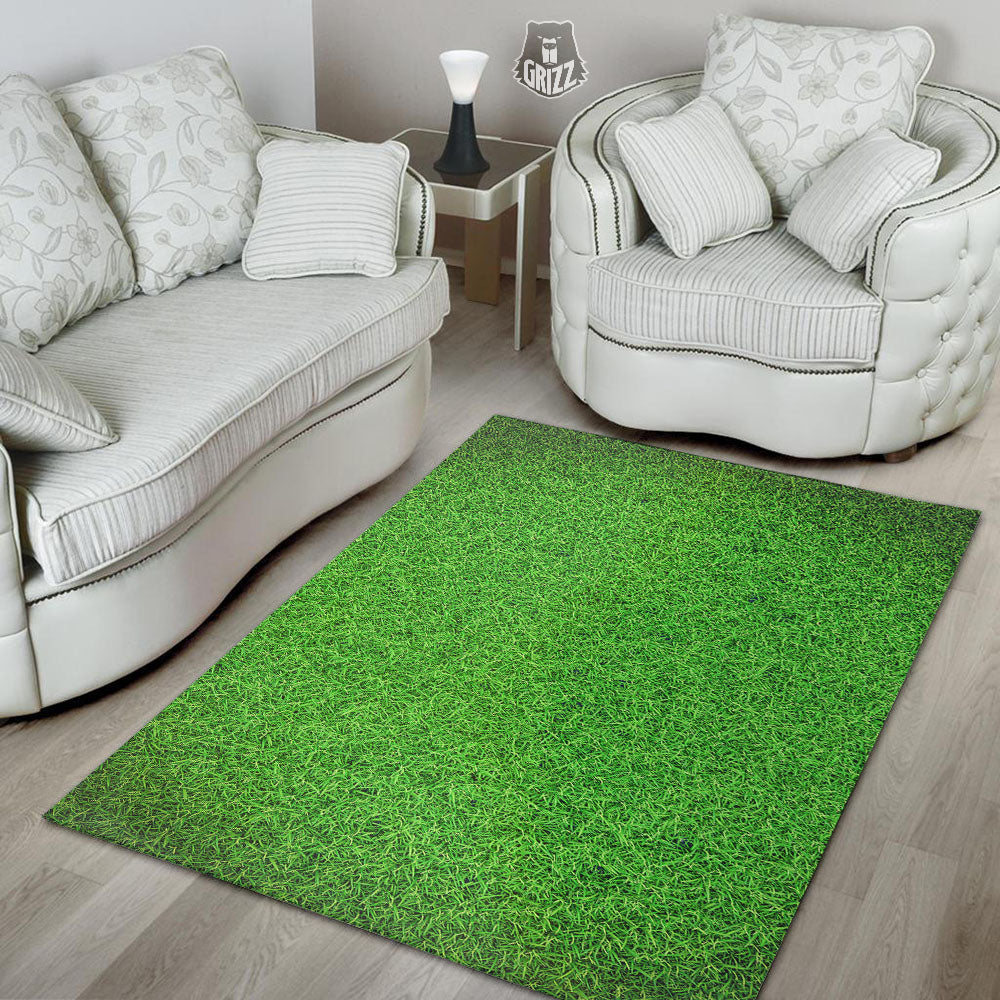 Golf Grass Print Floor Mat-grizzshop