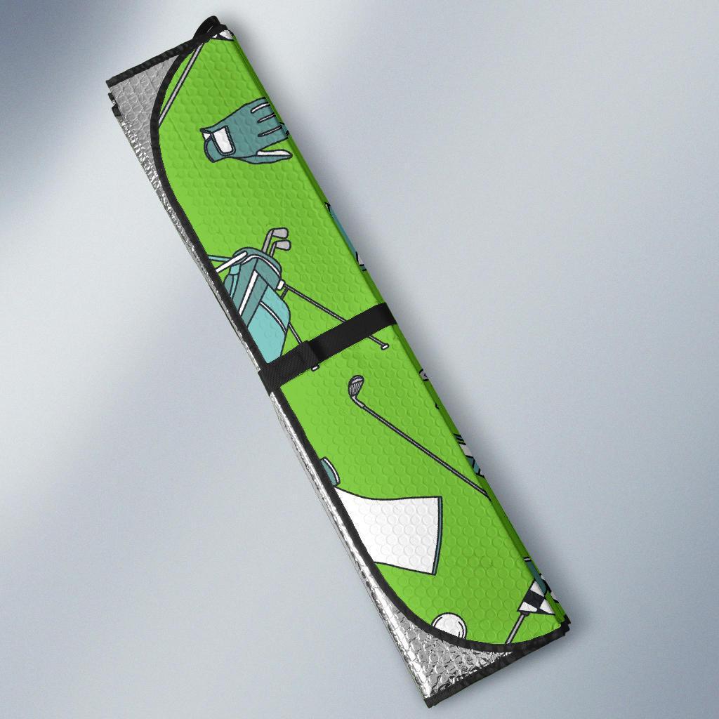 Golf Green Print Pattern Car Sun Shade-grizzshop