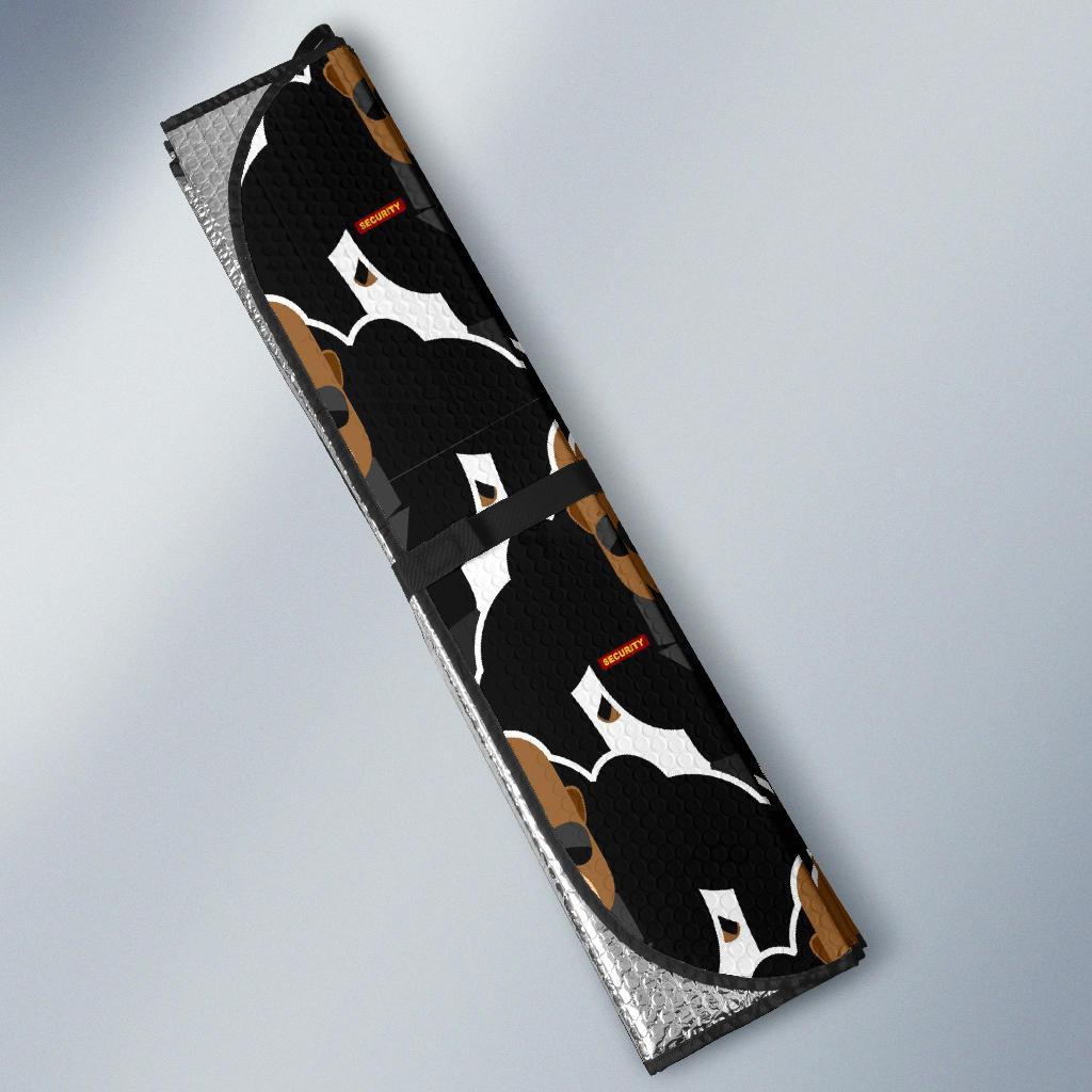 Gorilla Bodyguard Pattern Print Car Sun Shade-grizzshop