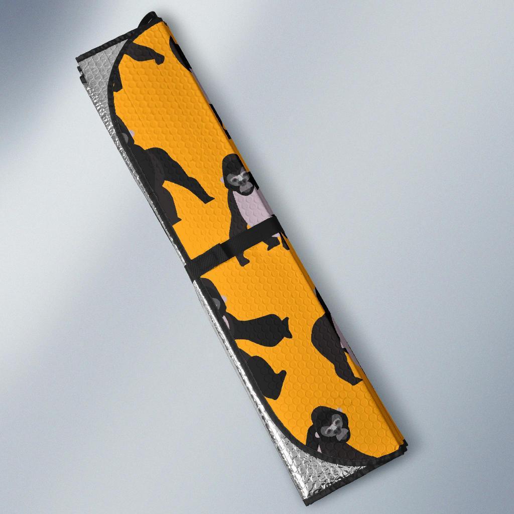 Gorilla Pattern Print Car Sun Shade-grizzshop