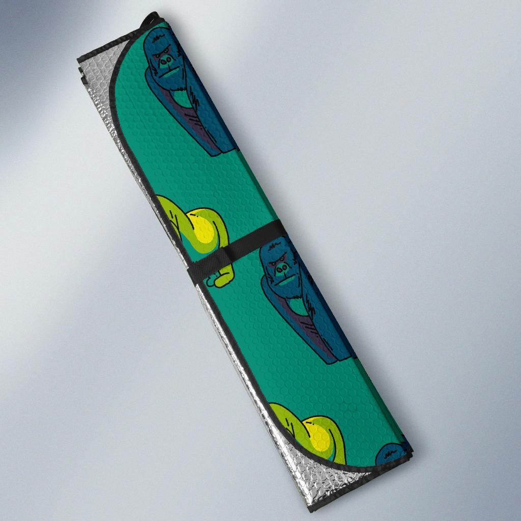 Gorilla Print Pattern Car Sun Shade-grizzshop