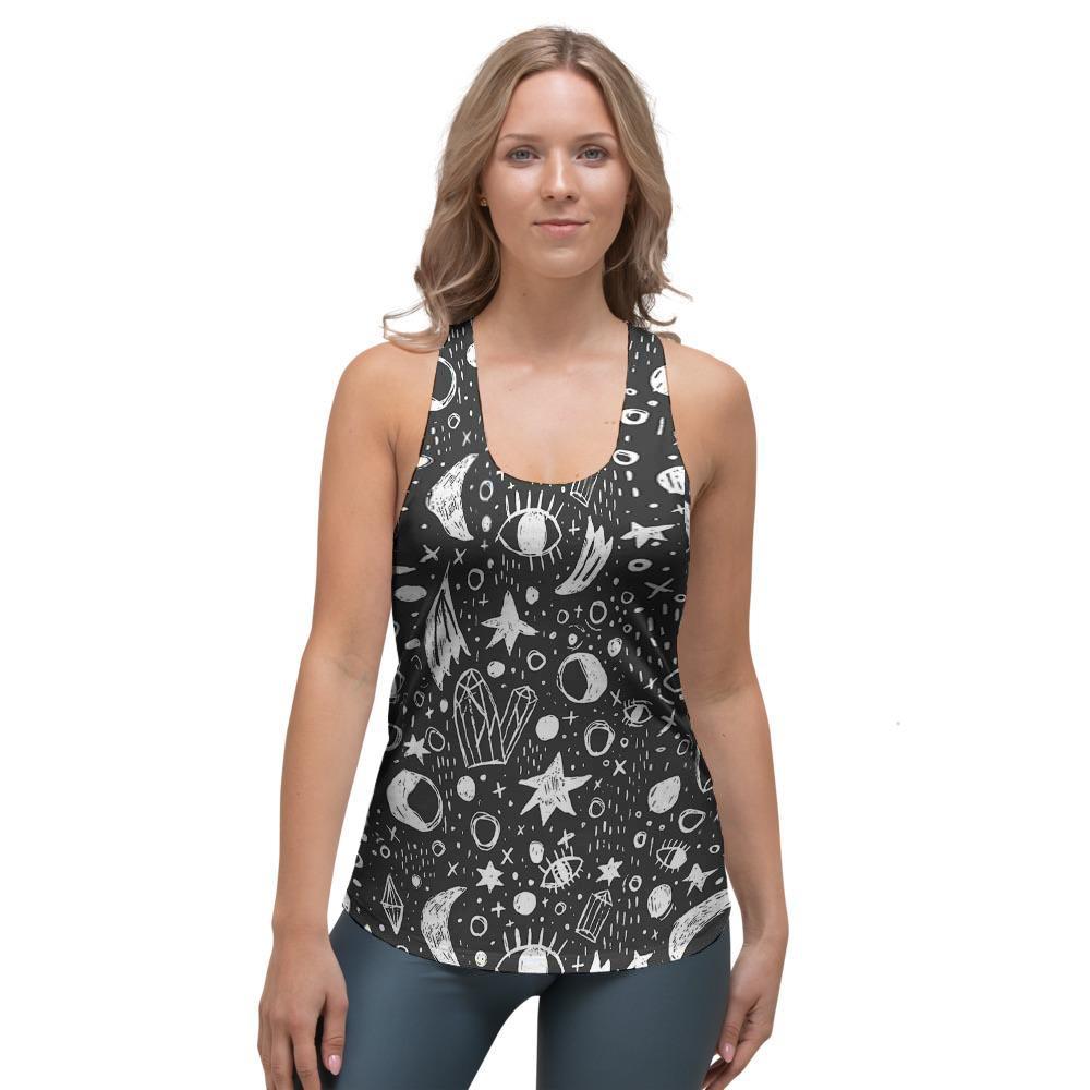 Gothic Witchcraft Women's Racerback Tank Top-grizzshop