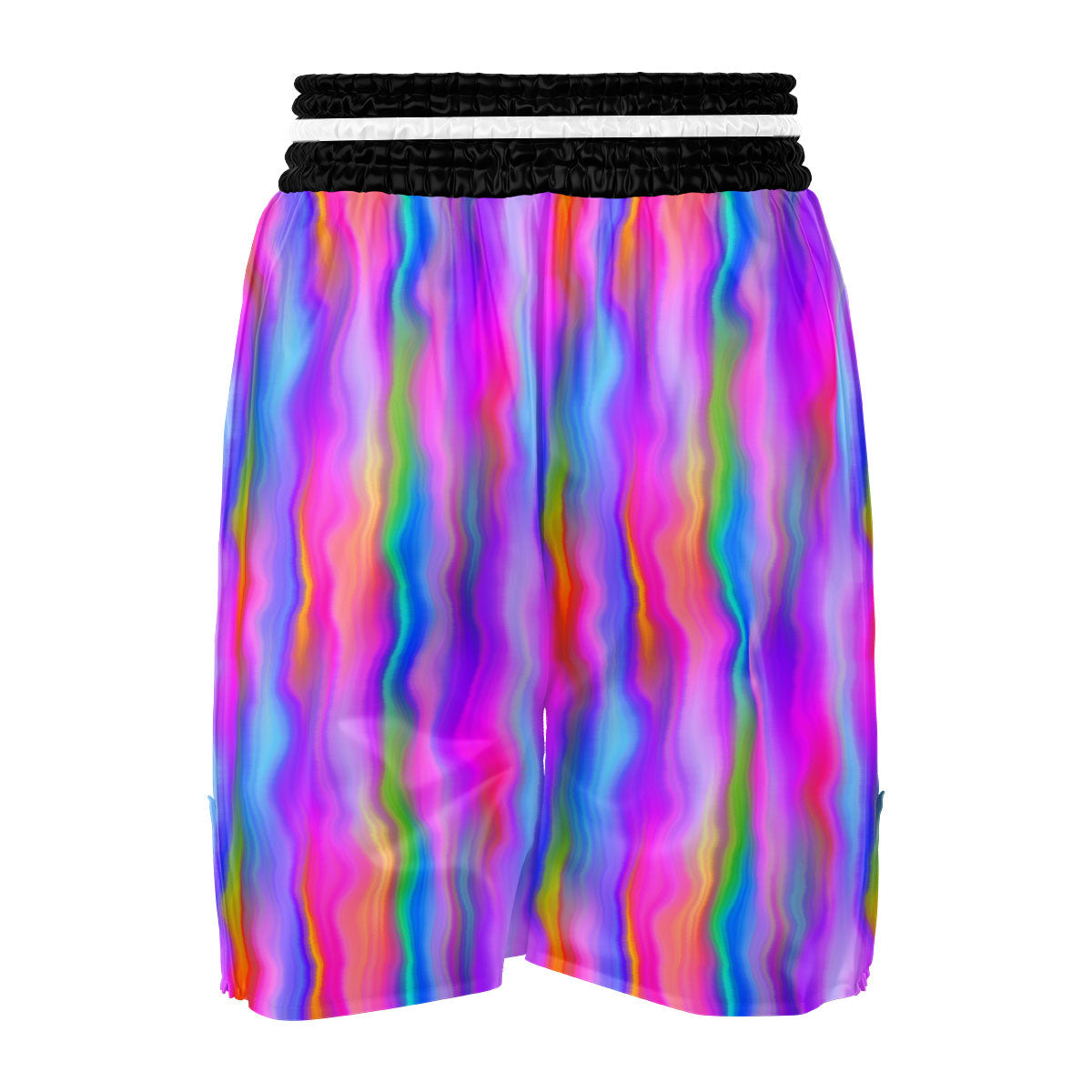 Gradient Psychedelic Print Pattern Boxing Shorts-grizzshop