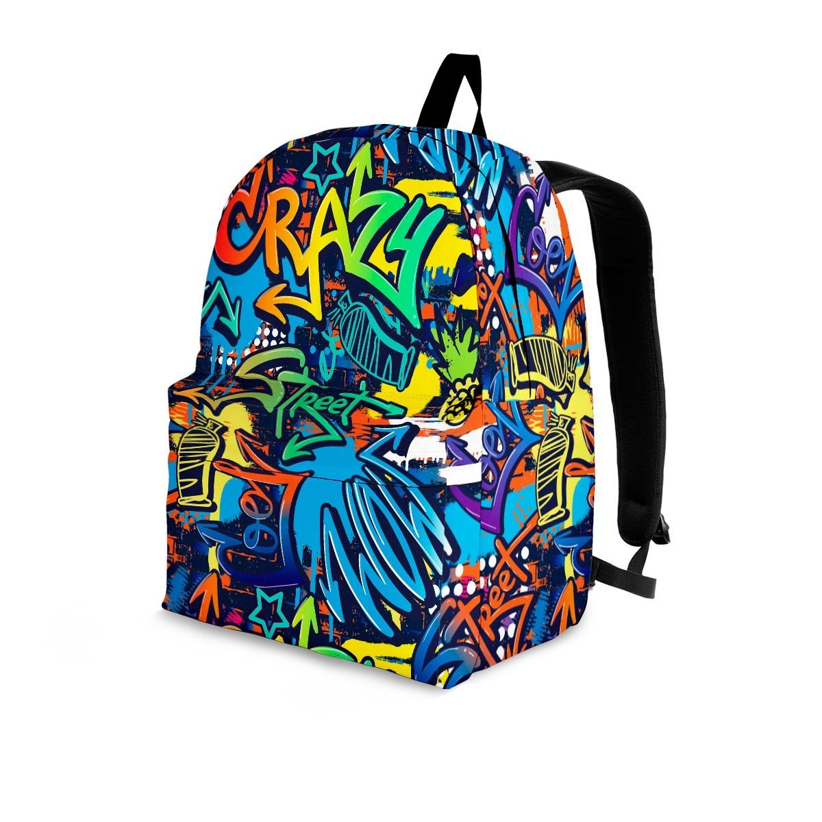 Graffiti Backdrop Print Backpack-grizzshop