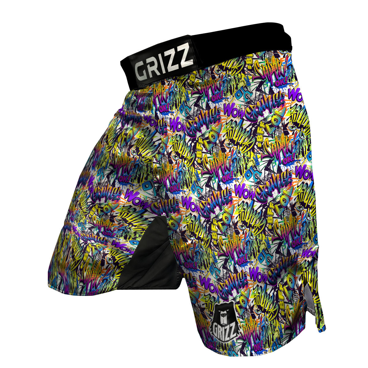 Graffiti Colorful Print Pattern MMA Shorts-grizzshop