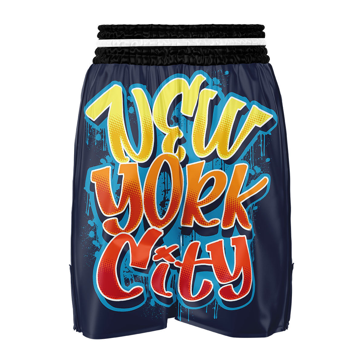 Graffiti NYC Print Boxing Shorts-grizzshop