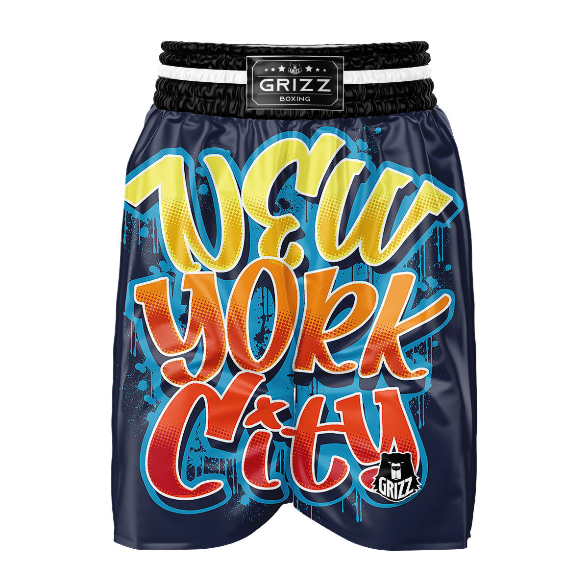 Graffiti NYC Print Boxing Shorts-grizzshop
