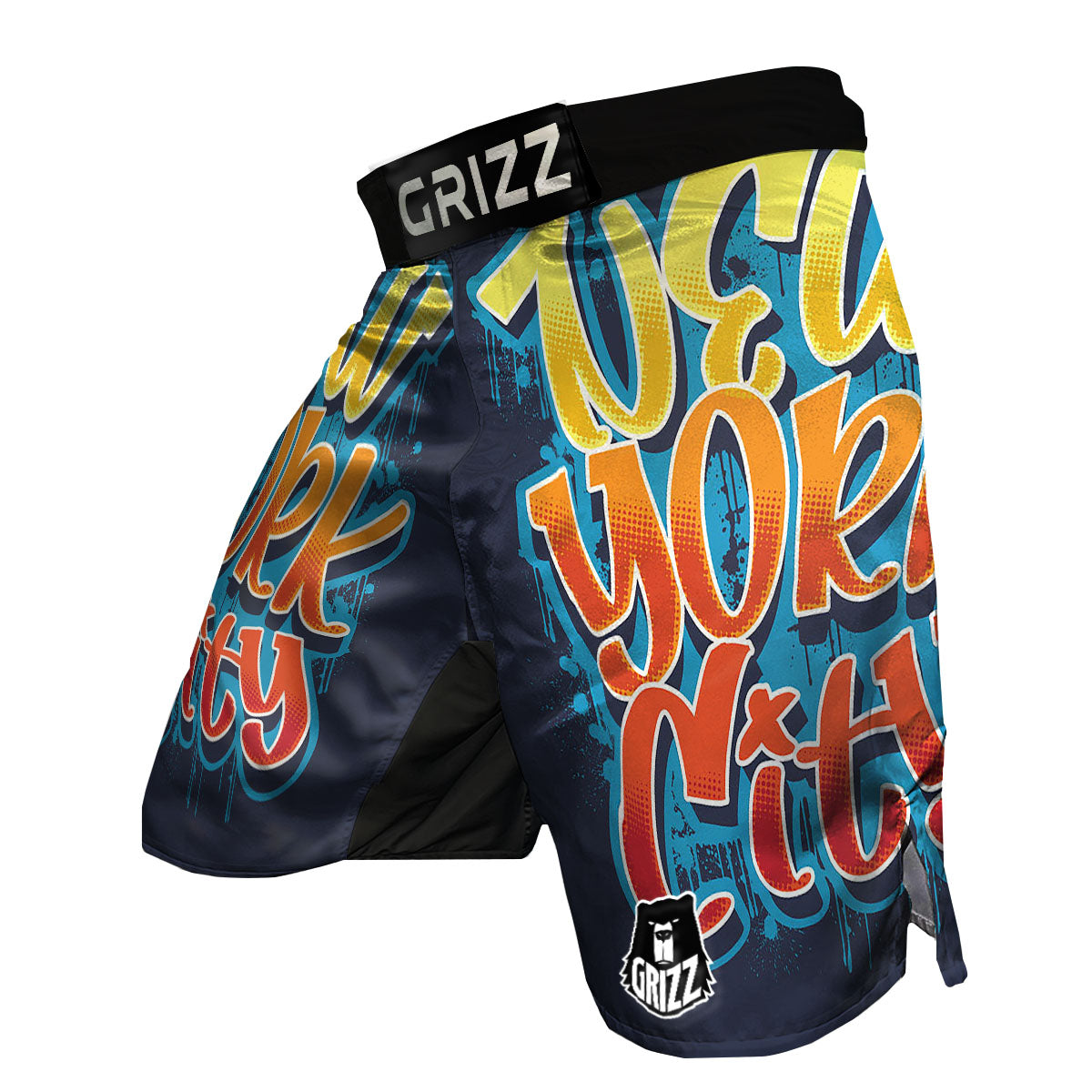 Graffiti NYC Print MMA Shorts-grizzshop