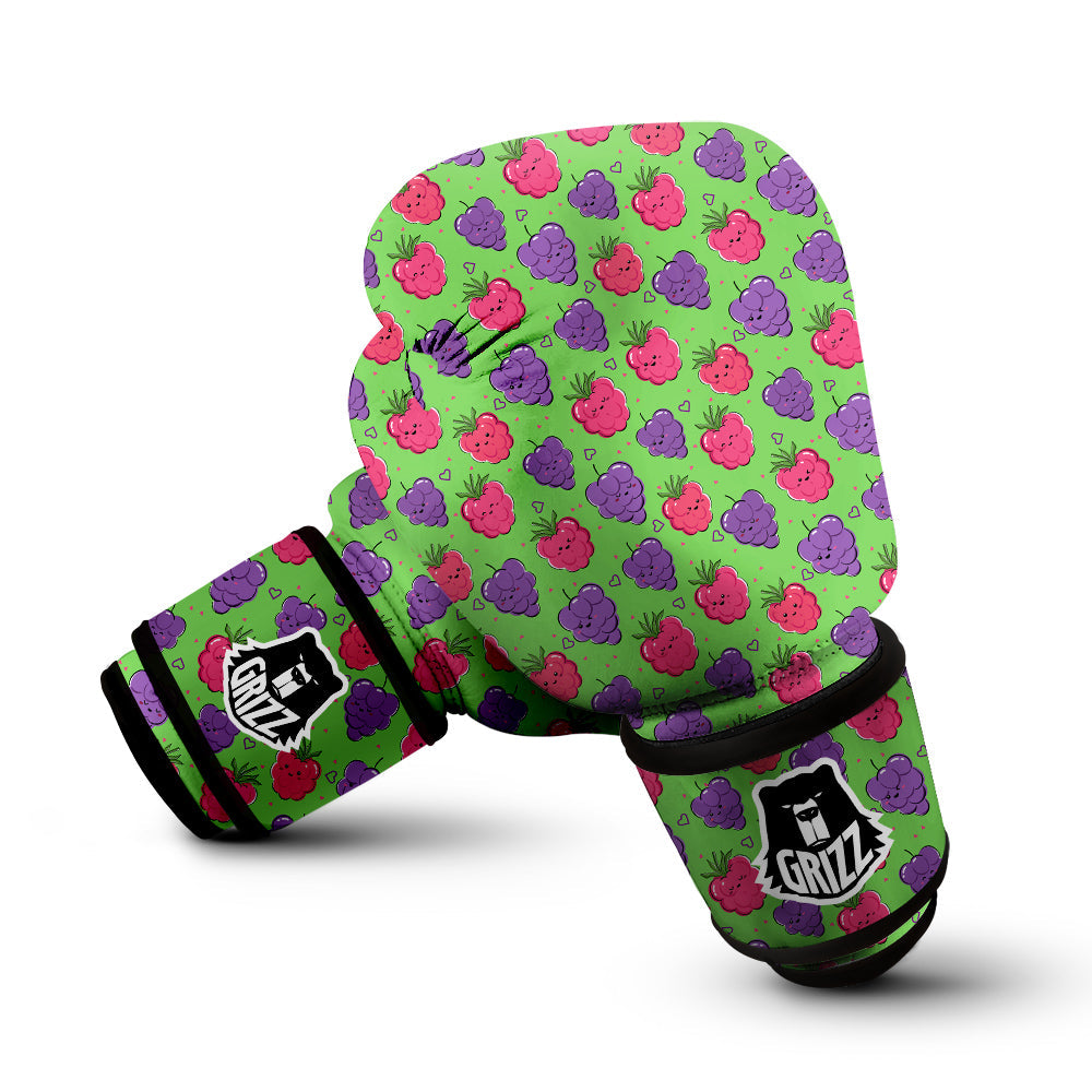 Grape Cute Print Pattern Boxing Gloves-grizzshop