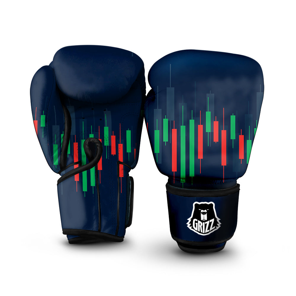 Graph Chart Candlestick Stock Print Boxing Gloves-grizzshop