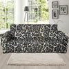 Gray Cheetah Leopard Pattern Print Sofa Covers-grizzshop