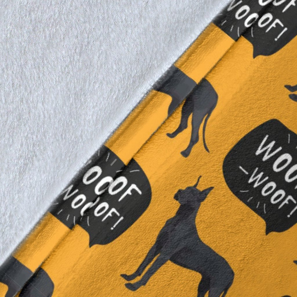 Great Dane Print Pattern Blanket-grizzshop