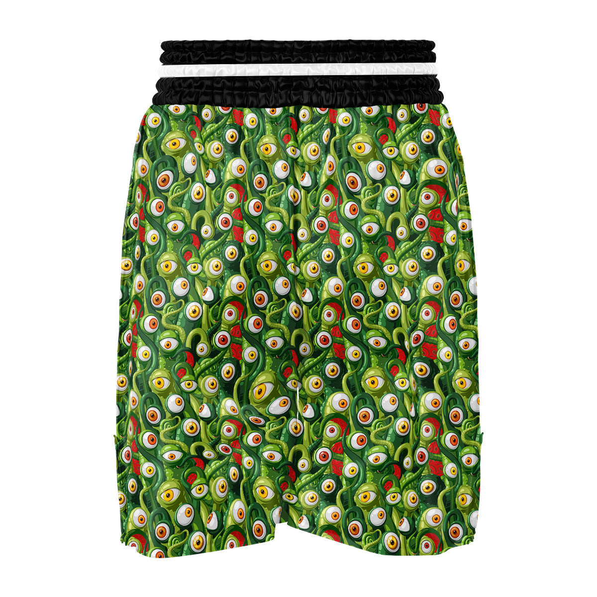 Green Alien Monster Print Pattern Boxing Shorts-grizzshop