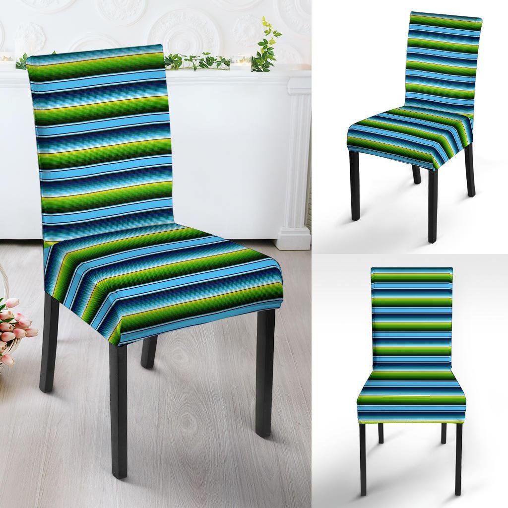Green And Blue Mexican Baja Chair Cover-grizzshop