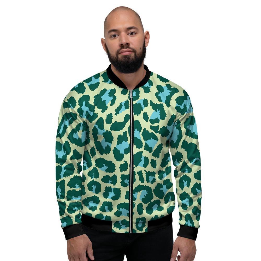 Green Cheetah Men's Bomber Jacket-grizzshop