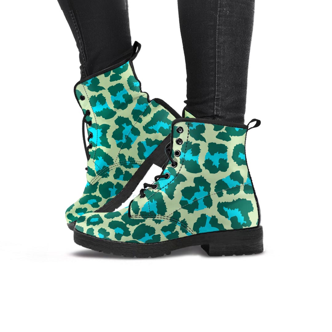 Green Cheetah Women's Boots-grizzshop