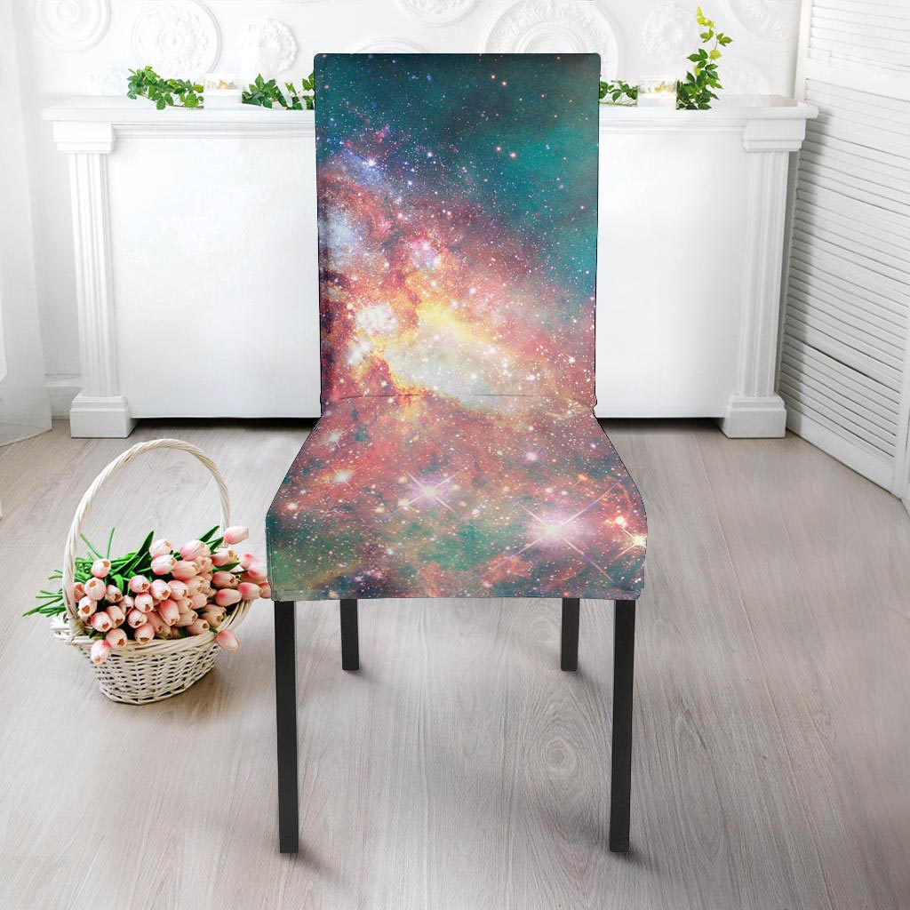Green Cosmic Space Galaxy Chair Cover-grizzshop
