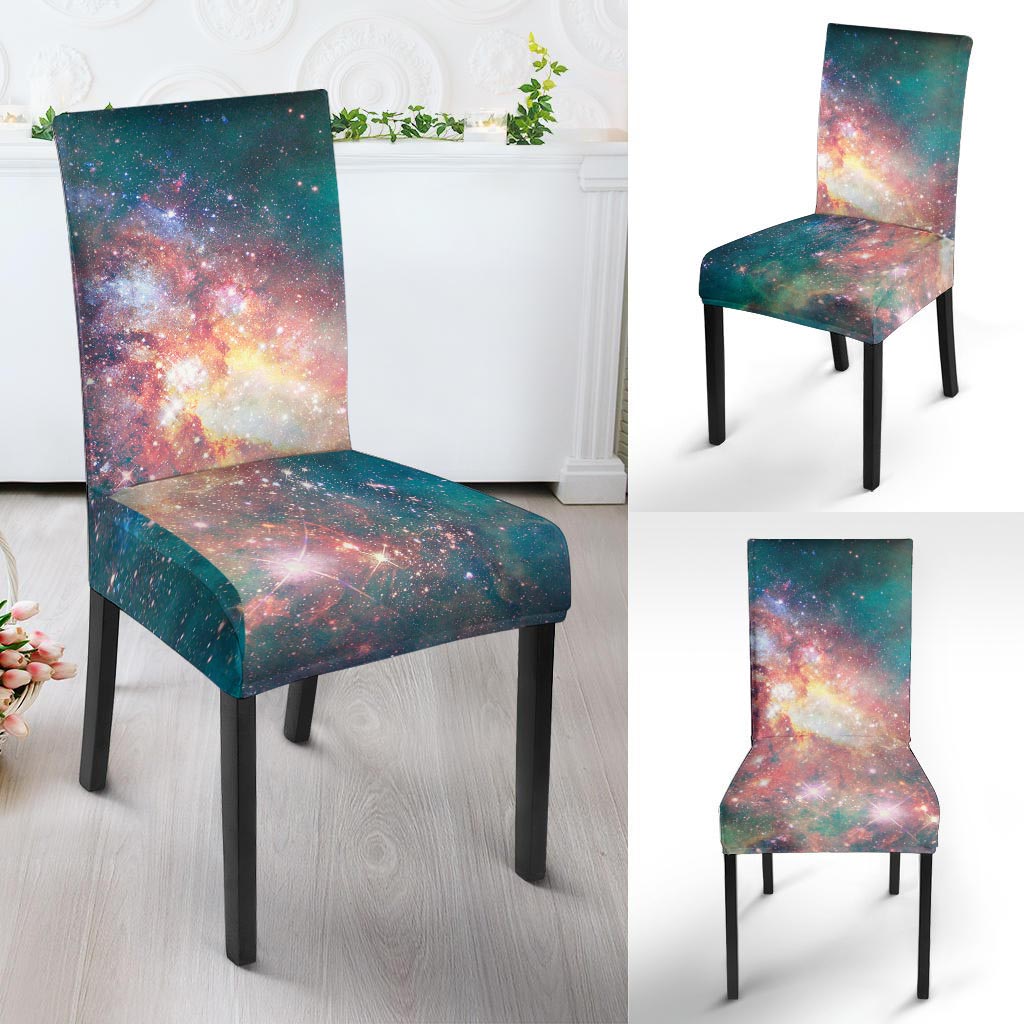 Green Cosmic Space Galaxy Chair Cover-grizzshop