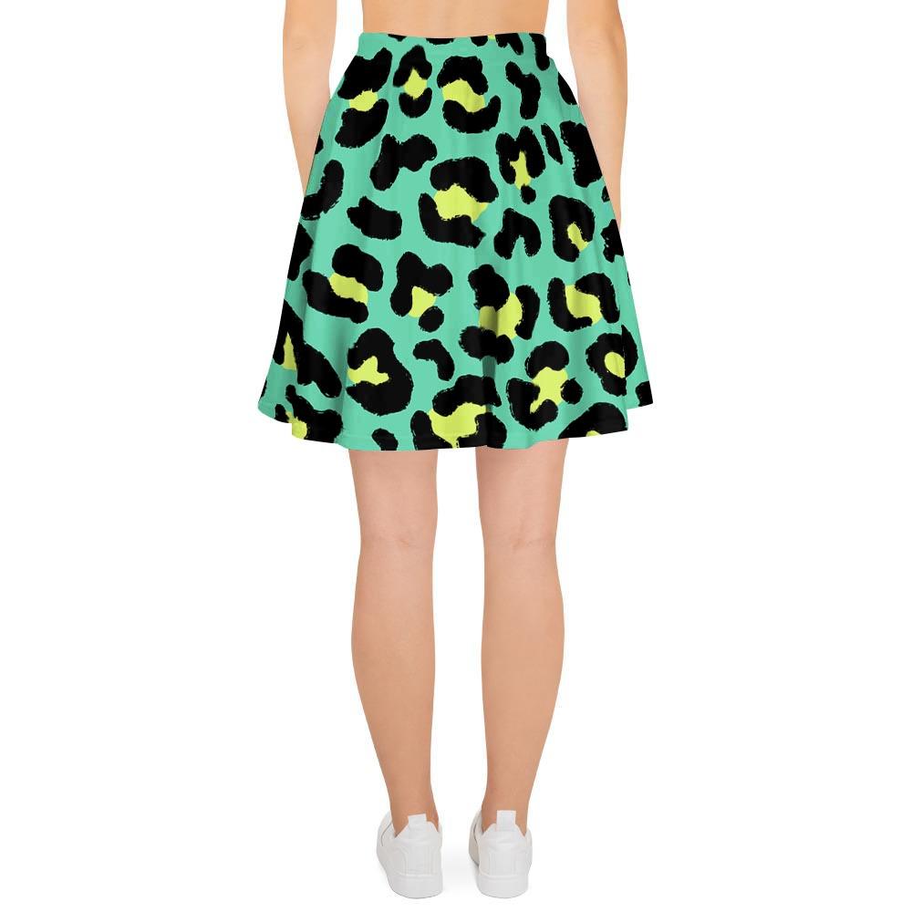 Green Leopard Women's Skirt-grizzshop