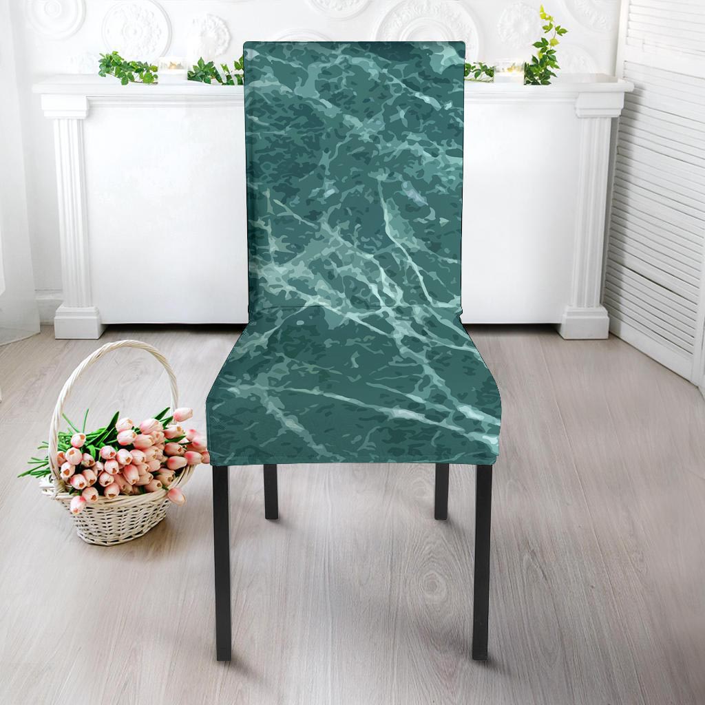 Green Malachite Marble Chair Cover-grizzshop