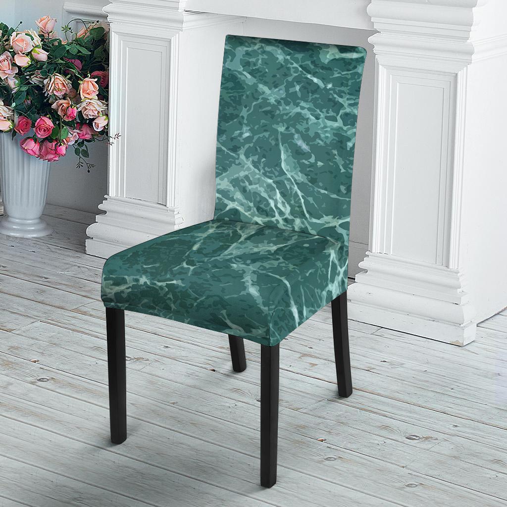 Green Malachite Marble Chair Cover-grizzshop