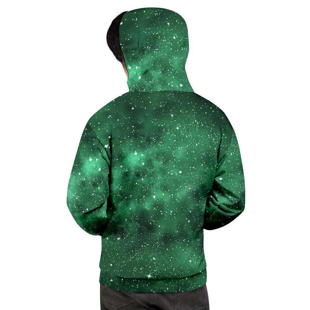 Green Nebula Galaxy Men's Hoodie-grizzshop