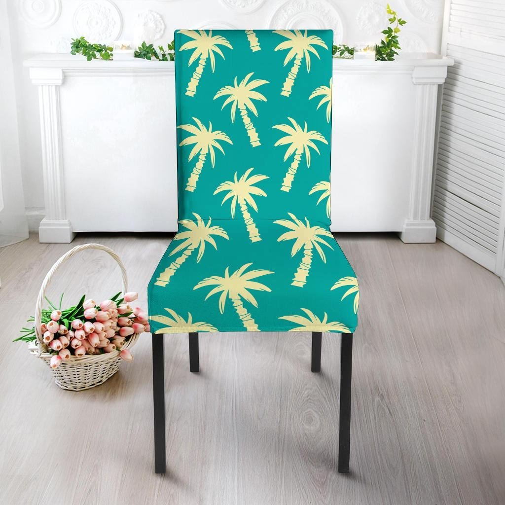 Green Palm Tree Hawaiin Print Chair Cover-grizzshop