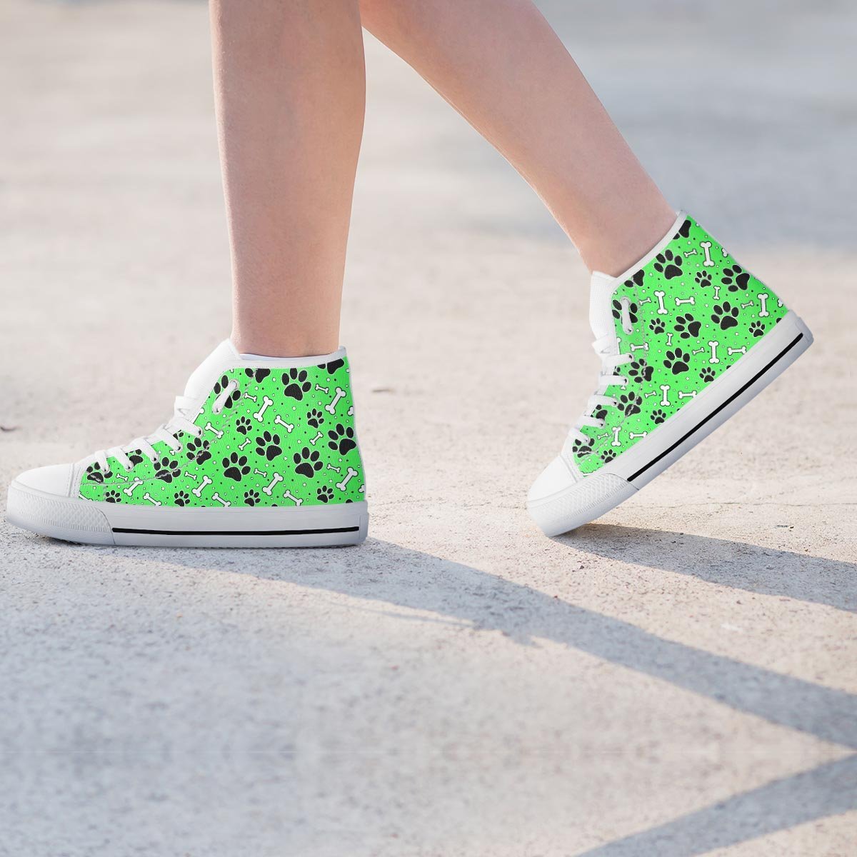 Green Paw Women's High Top Shoes-grizzshop