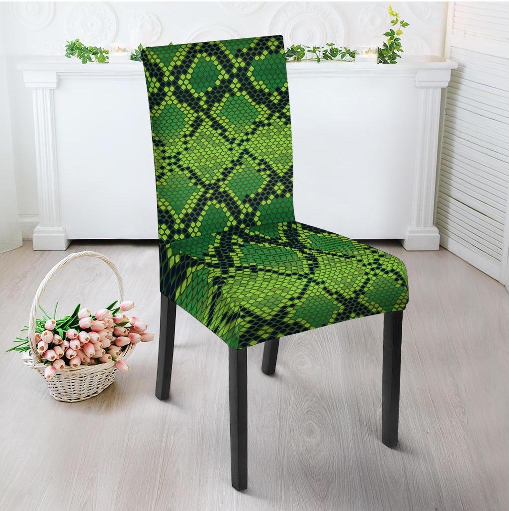 Green Snakeskin print Chair Cover-grizzshop
