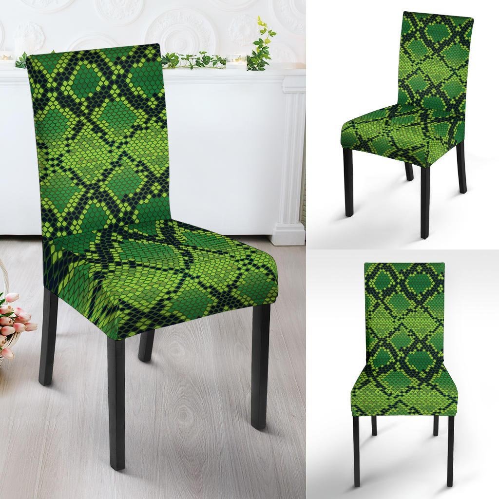 Green Snakeskin print Chair Cover-grizzshop