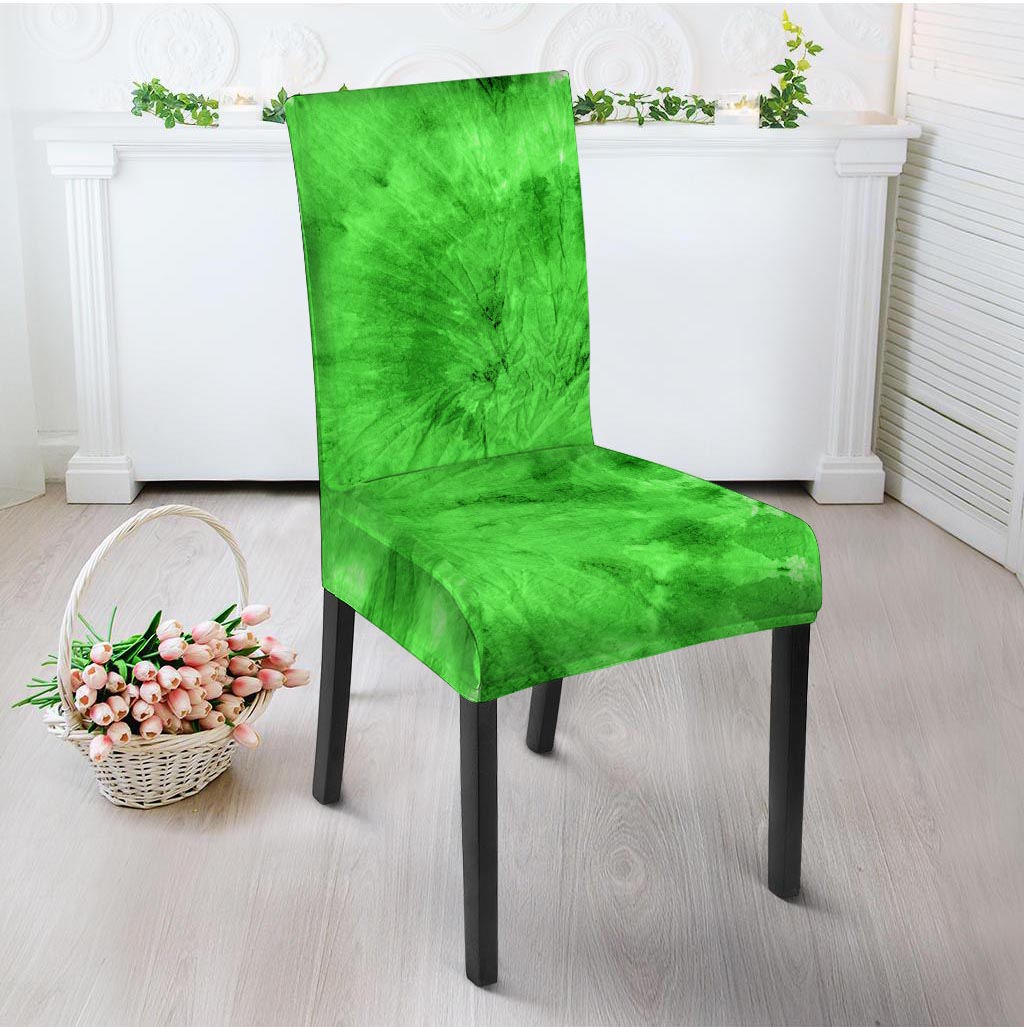 Green Tie Dye Chair Cover-grizzshop