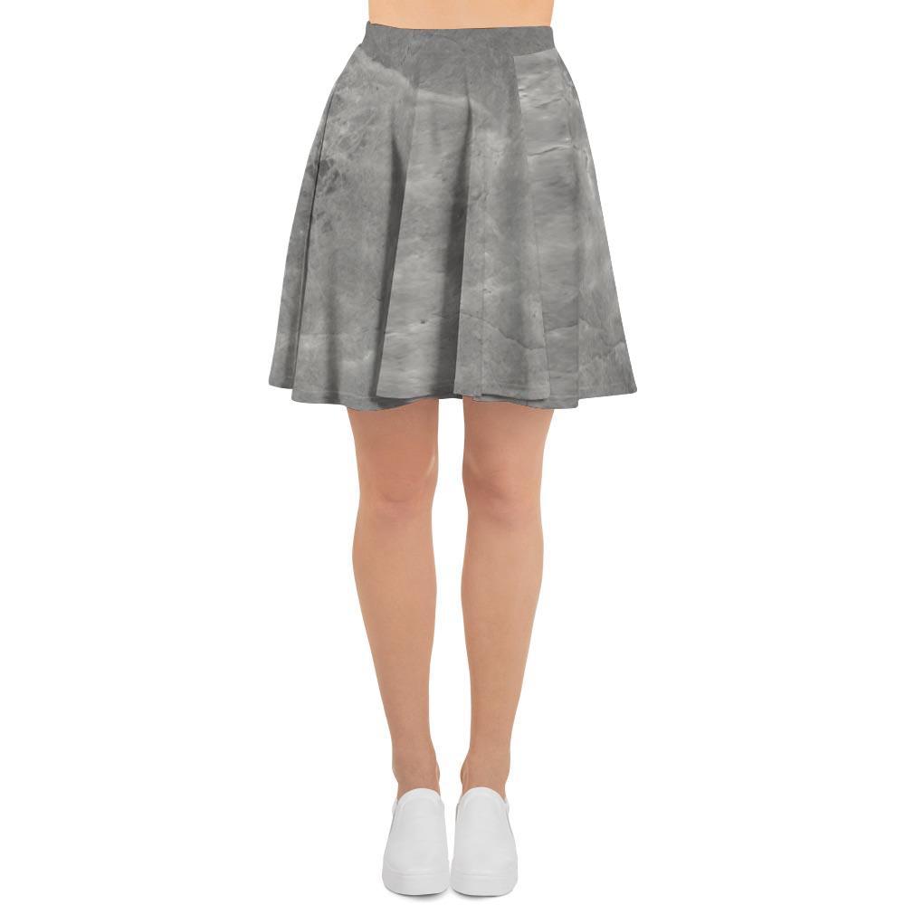 Grey Marble Women's Skirt-grizzshop