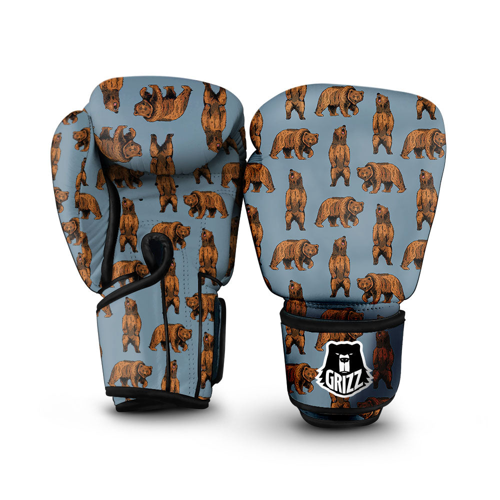 Tyrannosaurus Isometric Print Pattern Boxing Gloves
