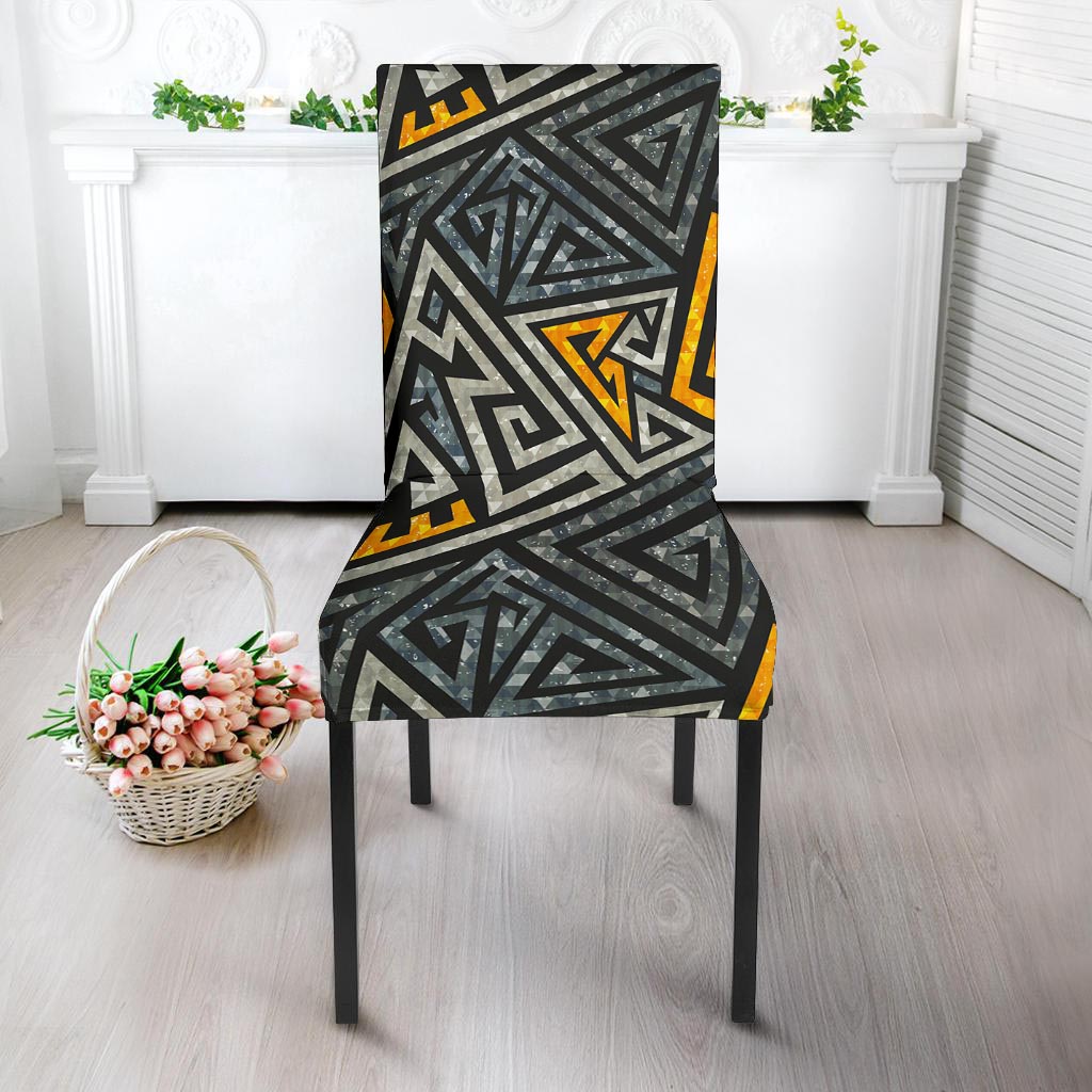 Grunge Geometric Triangle Chair Cover-grizzshop