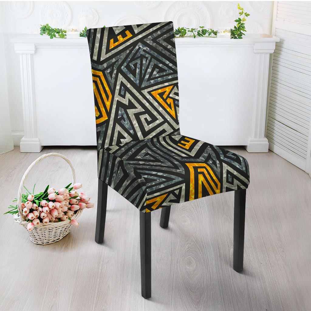 Grunge Geometric Triangle Chair Cover-grizzshop