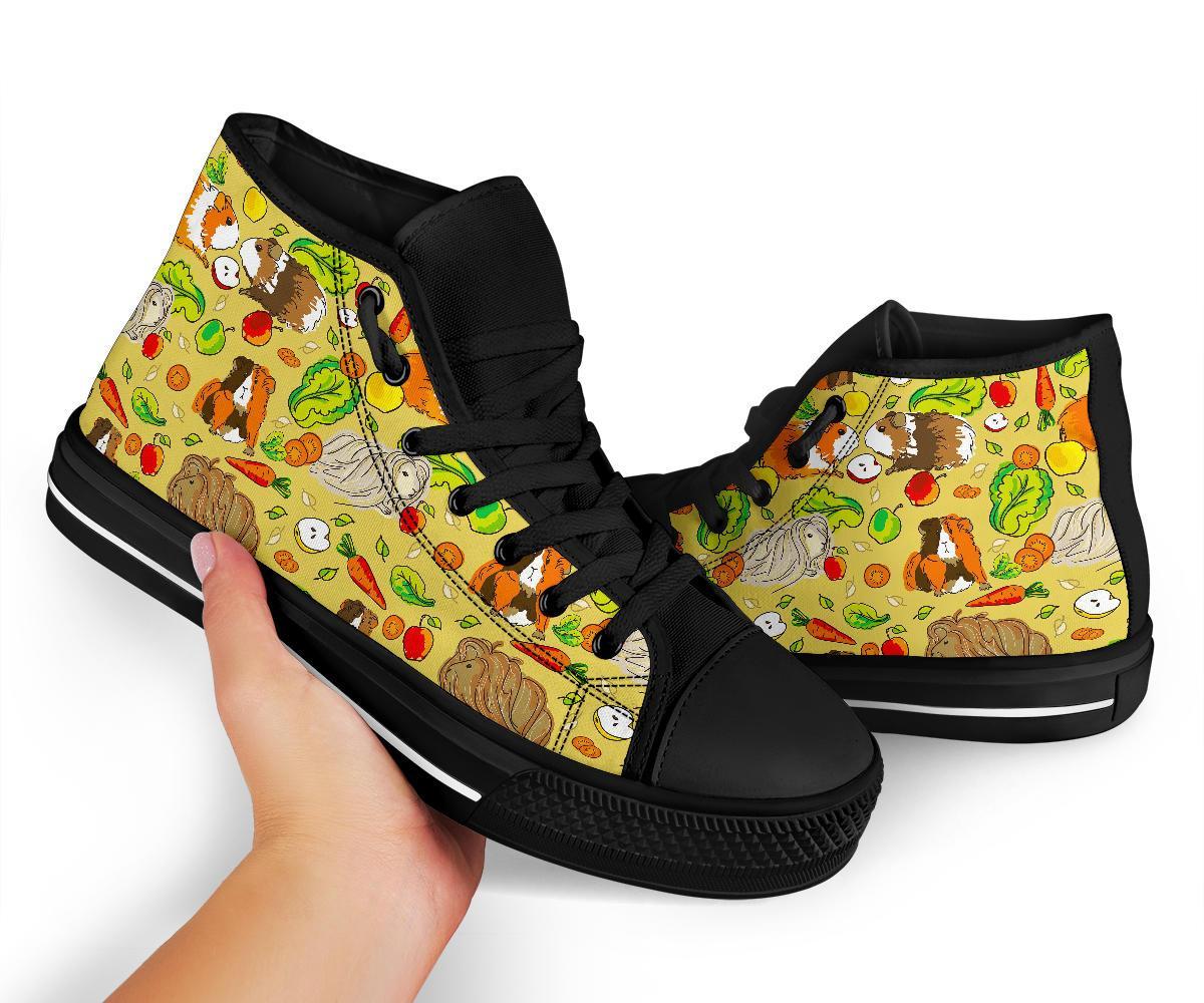 Guinea Pig Pattern Print Men Women's High Top Shoes-grizzshop