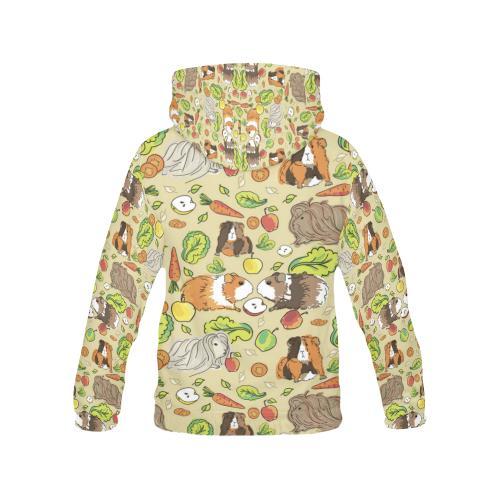 Guinea Pig Pattern Print Women Pullover Hoodie-grizzshop