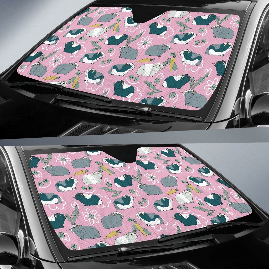 Guinea Pig Print Pattern Car Sun Shade-grizzshop