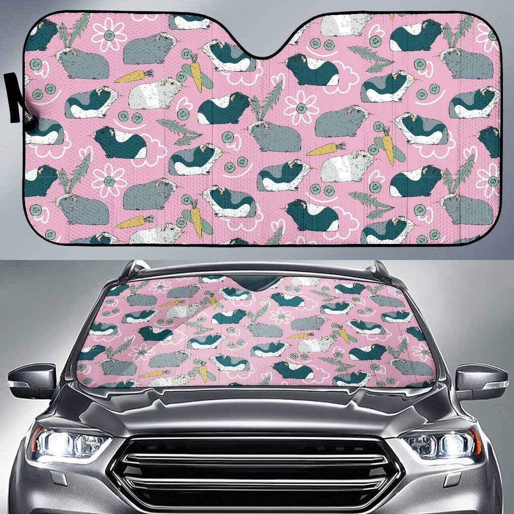 Guinea Pig Print Pattern Car Sun Shade-grizzshop