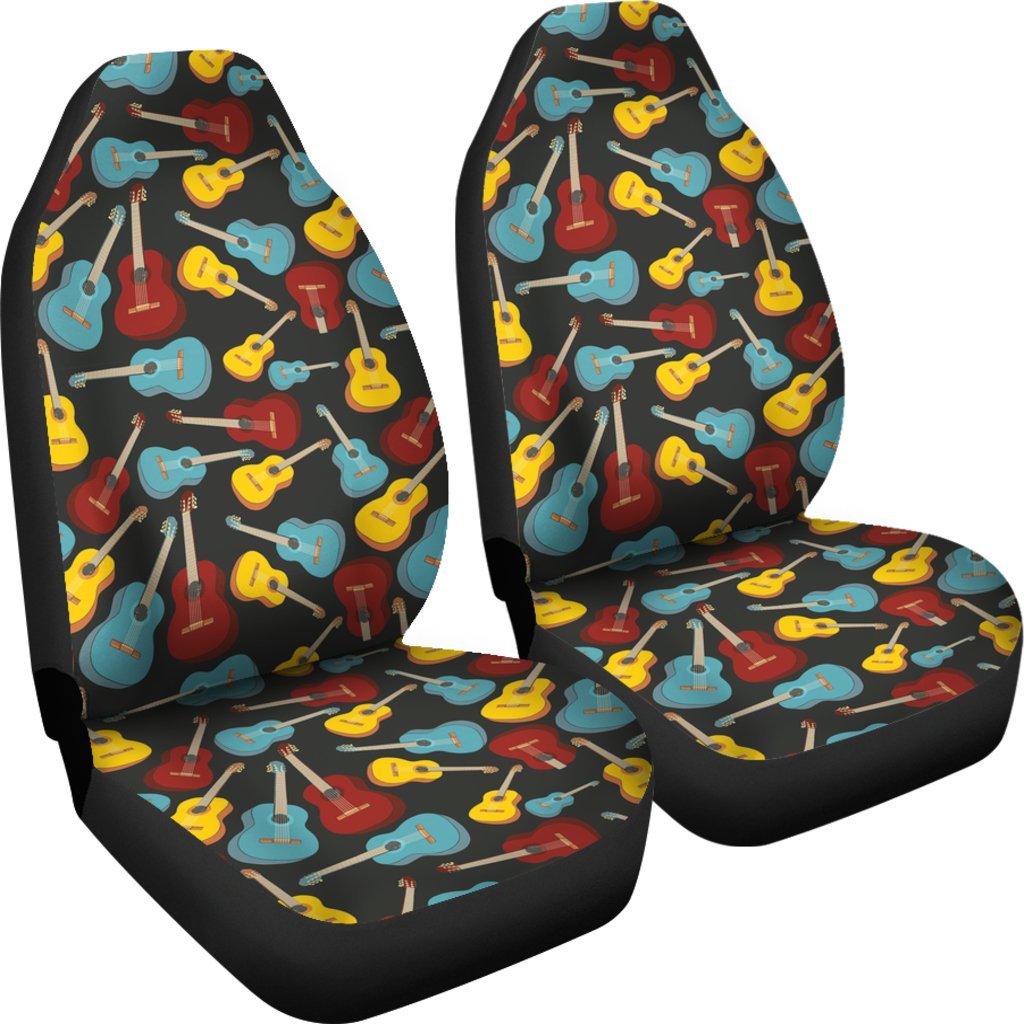 Guitar Pattern Print Universal Fit Car Seat Cover-grizzshop