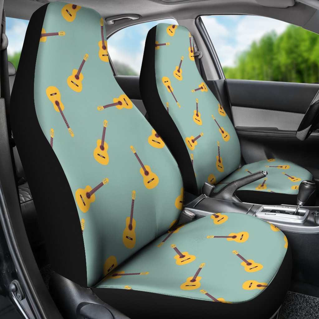 Guitar Print Pattern Universal Fit Car Seat Cover-grizzshop